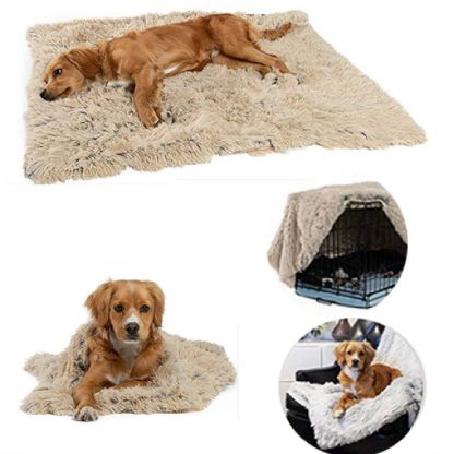 Plush Dog & Cat Blanket – Soft Washable Pet Throw for Beds & Couches