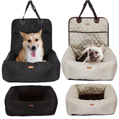 2-in-1 Dog Car Seat & Travel Bed | Foldable Pet Carrier