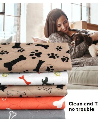 Reusable Waterproof Pet Pee Pad, Absorbent Dog & Puppy Training Pad