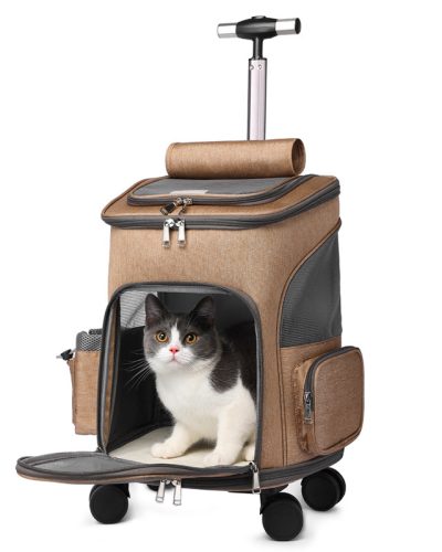 Wheeled Pet Carrier Backpack