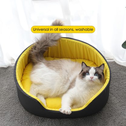 Washable Winter Dog Bed & Cat Bed | Cozy All-Season Pet Kennel Cushion