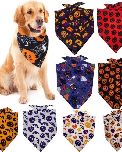 Halloween Cat Triangle Scarf Towel