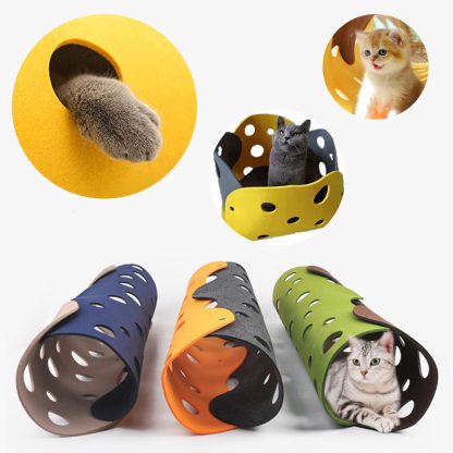 Deformable Felt Cat Tunnel
