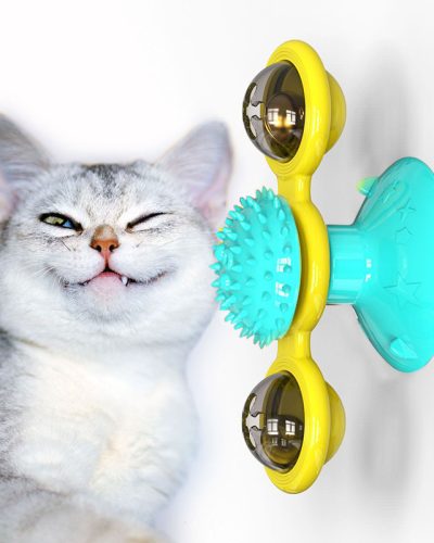 Better than indestructible dog chew toys: cat windmill toy