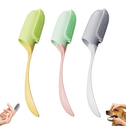 Dog Finger Toothbrush – Silicone Pet Toothbrush for Dogs & Cats