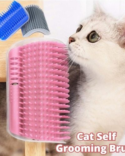 Self-Grooming Cat Brush – Wall-Mounted Cat Massage & Groomer