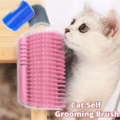 Self-Grooming Cat Brush – Wall-Mounted Cat Massage & Groomer
