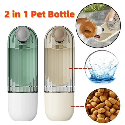 Portable Dog Water Dispenser & Food Cup