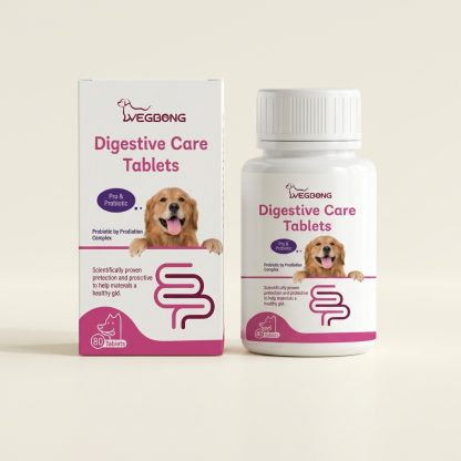 Dog Probiotic Tablets – 80 Count Daily Digestive Support