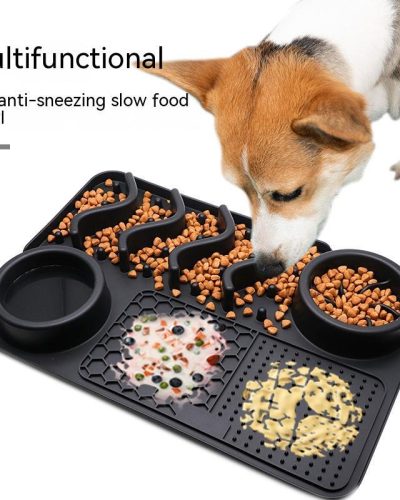 Dog Lick Mat, Silicone Slow Feeder & Enrichment Mat for Dogs