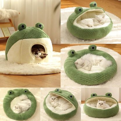Deep Sleep Pet Bed Cute Frog