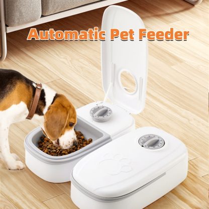 Automatic Pet Feeder with Dual Timer Bowls