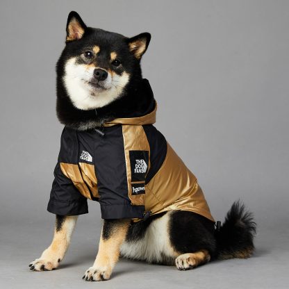 Waterproof Dog Raincoat Metallic Pet Jacket