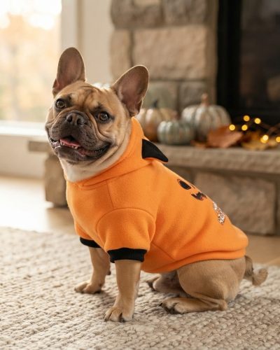 Cozy Halloween Dog Sweater – Soft Cotton Pet Jacket