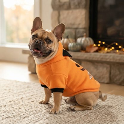Cozy Halloween Dog Sweater – Soft Cotton Pet Jacket