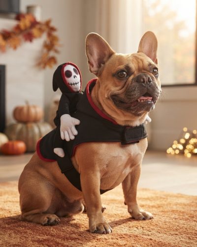 Funny Halloween Goblin Riding Pet Costume – Dog & Cat Costume